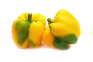 Two yellow peppers paprika