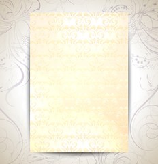 stylish flyer with pearl  pattern