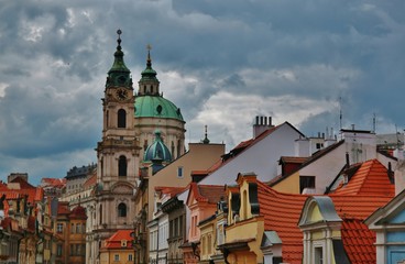 Fototapeta na wymiar panorama of the Old Town in Prague