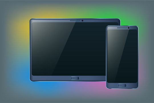 tablet and smartphone