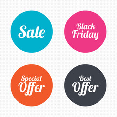 Sale icons. Best special offer symbols