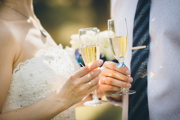 A bride and groom