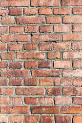 old industrial brick building wall