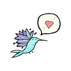 cartoon hummingbird