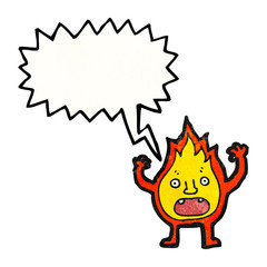 cartoon little flame