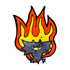 spooky halloween bat cartoon