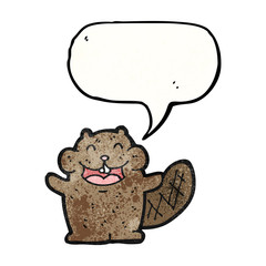 happy beaver cartoon