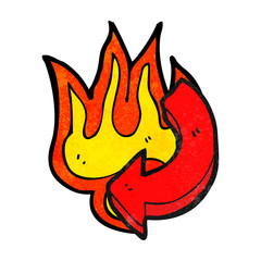 flaming arrow cartoon