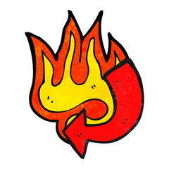 flaming arrow cartoon