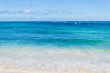 Ocean and tropical sandy beach background