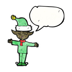 cartoon christmas elf