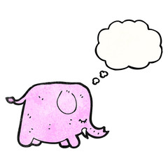 pink elephant cartoon