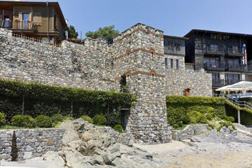 A reconstructed gate part of Sozopol ancient fortifications, Bulgaria