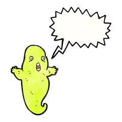 Obraz premium shrieking ghost cartoon