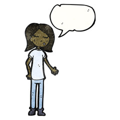 talking girl cartoon