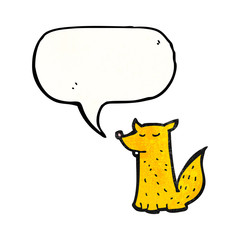 little fox cartoon