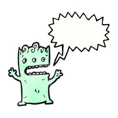 shouting alien cartoon