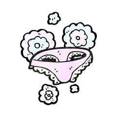 cartoon female underwear