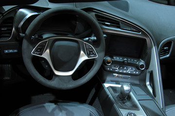 Modern car interior