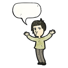 cartoon asian man talking