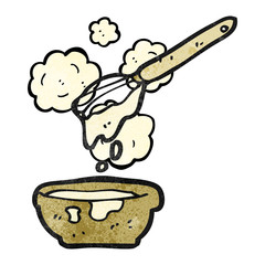 cartoon cake mixture