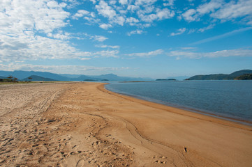 Beach in colonial city of Paraty, Rio de Janeiro, Brazil