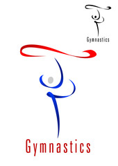 Rhythmic gymnastics emblem or symbol © Vector Tradition