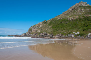 Fototapeta na wymiar Beaches in florianopolis island, in South Brazil