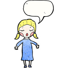 cartoon singing girl