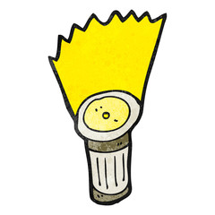 shining torch cartoon