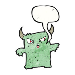 cartoon little monster