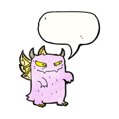 cartoon little monster