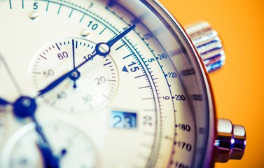 Mens Hand Watch Closeup