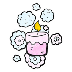 scented candle cartoon