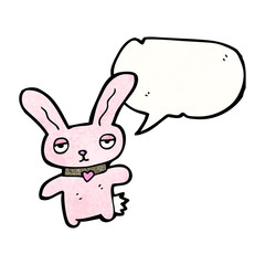 cartoon pink rabbit