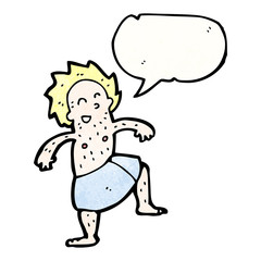cartoon man in towel