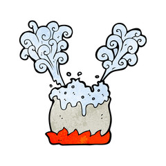 Retro cartoon with texture. Isolated on White.