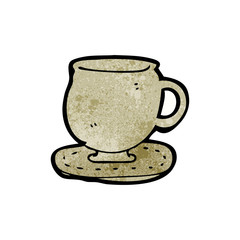 cup and saucer cartoon