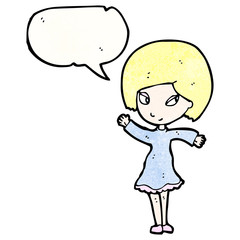 pretty blond girl cartoon