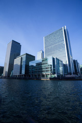 Fototapeta premium Windows of Skyscraper Business Office, Corporate building in Lon