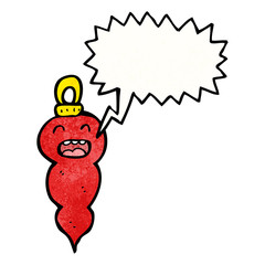 cartoon christmas bauble