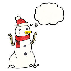 cartoon snowman