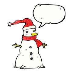 cartoon snowman