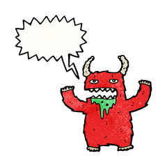 cartoon monster