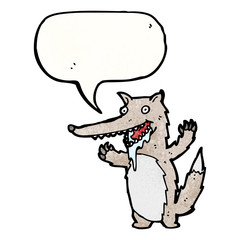 hungry wolf cartoon