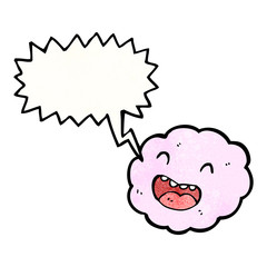 retro cloud cartoon character