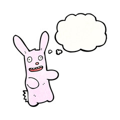 cartoon pink rabbit