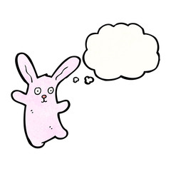 cartoon pink rabbit