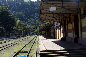 Fototapeta na wymiar antique train station
