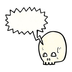 shreiking graffiti style skull